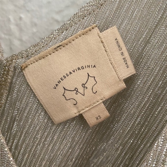 Anthropologie sparkly shiny metallic top - Picture 3 of 6